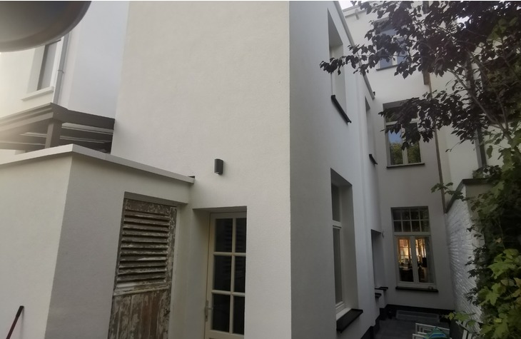 Isoleren van achtergevel met crepi afwerking